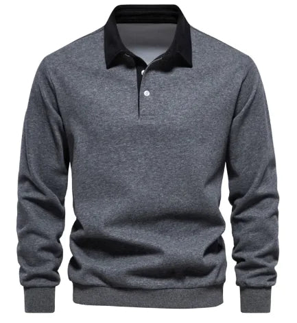 Men's Casual Polo Collar Sweater | ZanziZest