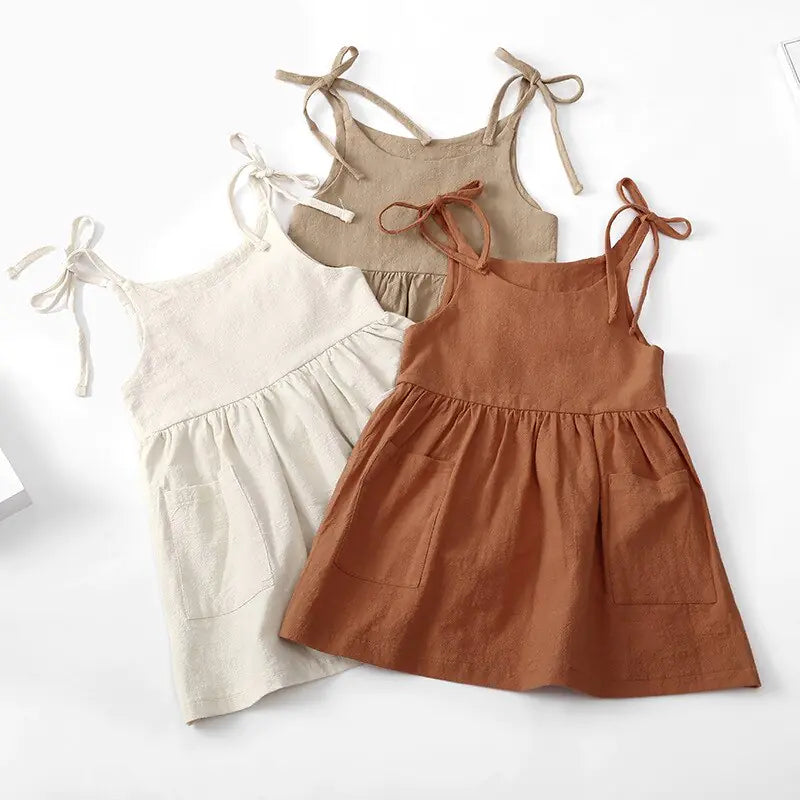 Sleeveless Cotton Toddler Dress | ZanziZest