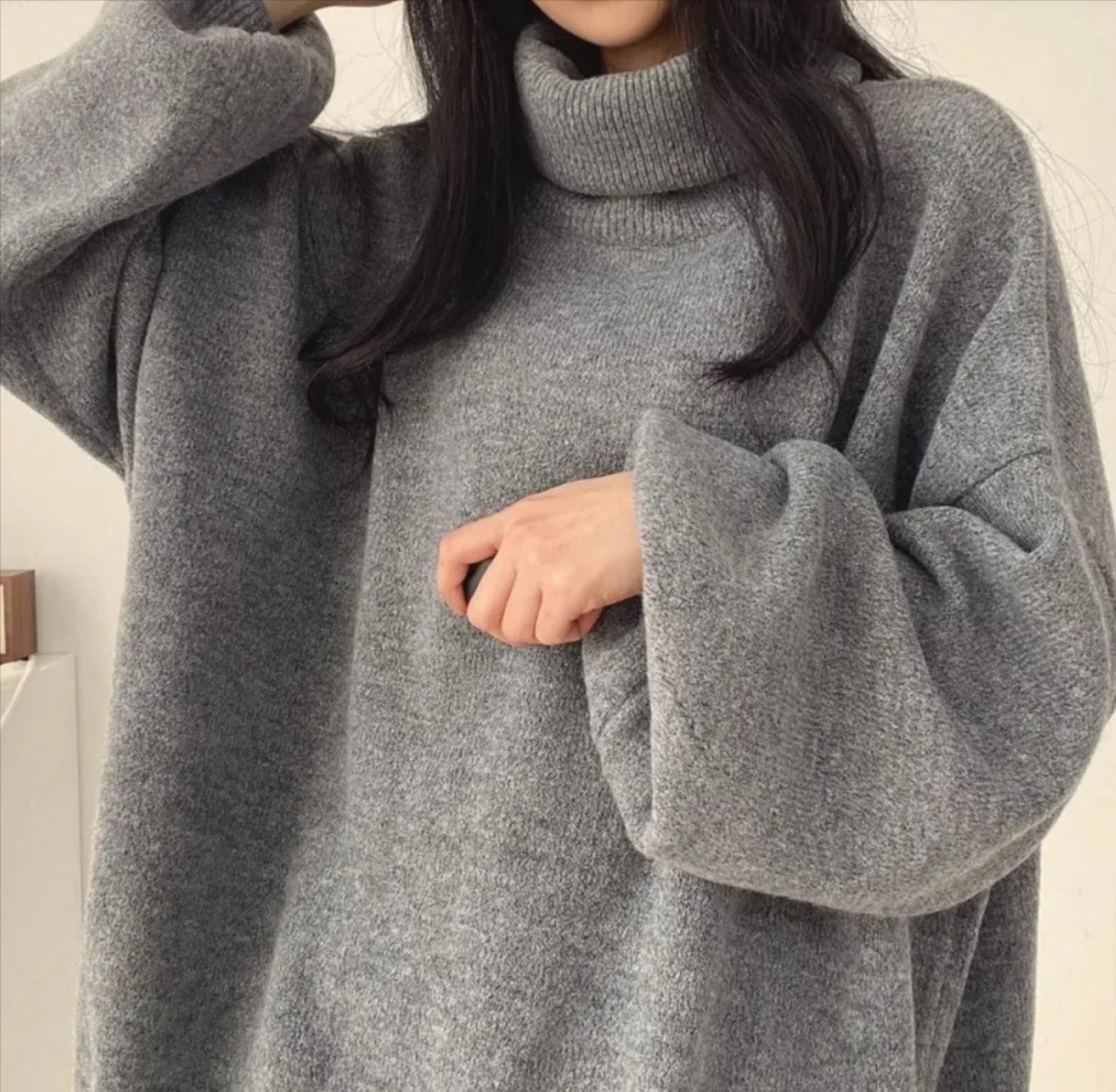 Chic and Cozy Oversized Turtleneck Sweater | ZanziZest