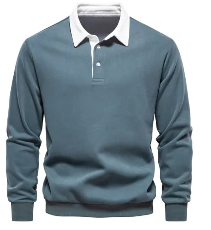 Men's Casual Polo Collar Sweater | ZanziZest