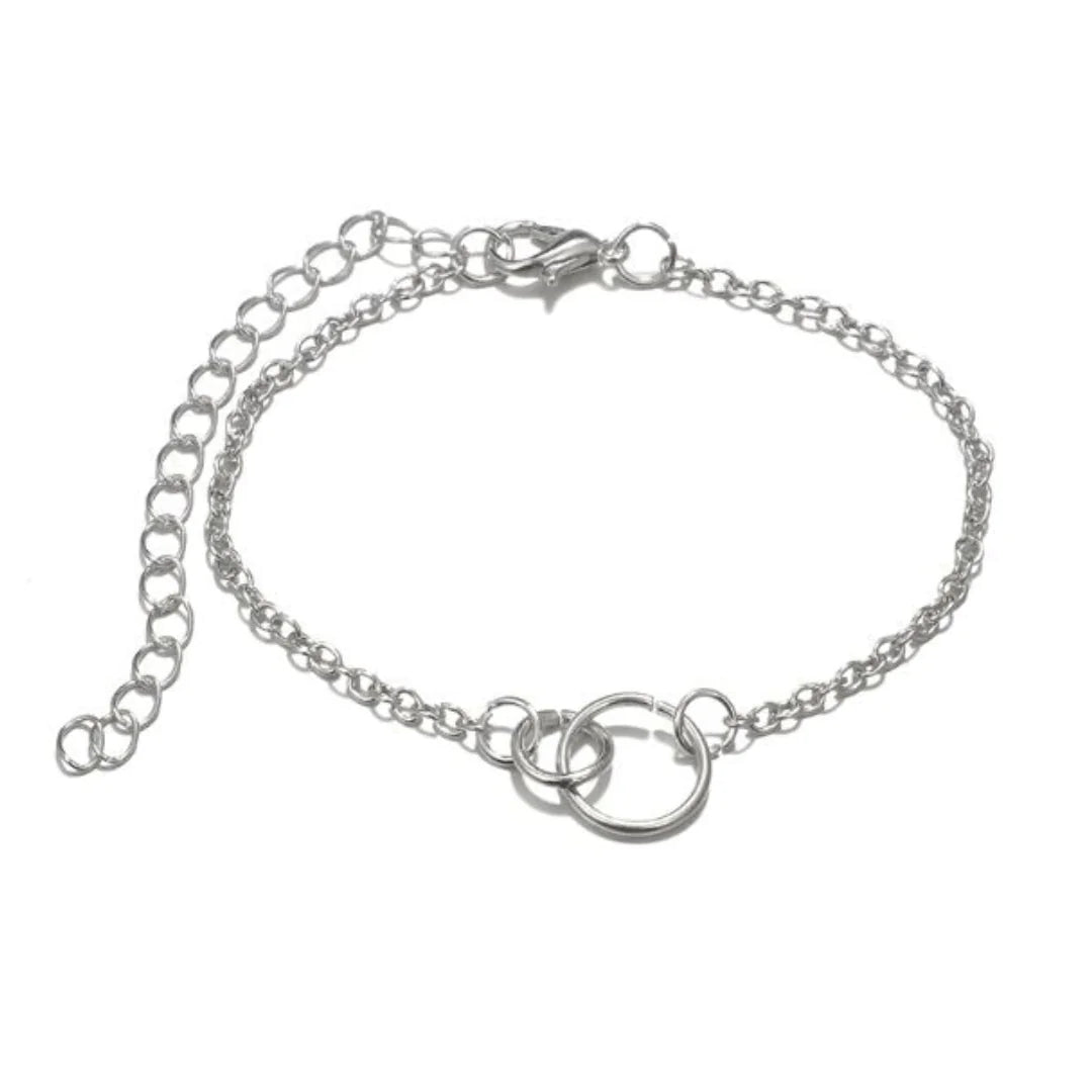 Stacked Bracelet Set #7 Silver | ZanziZest