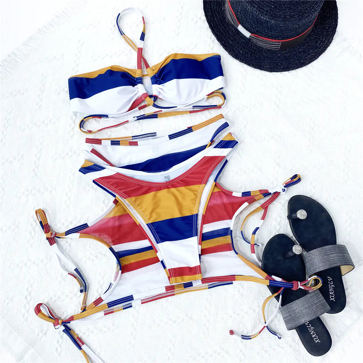 Striped String Swimsuit | ZanziZest