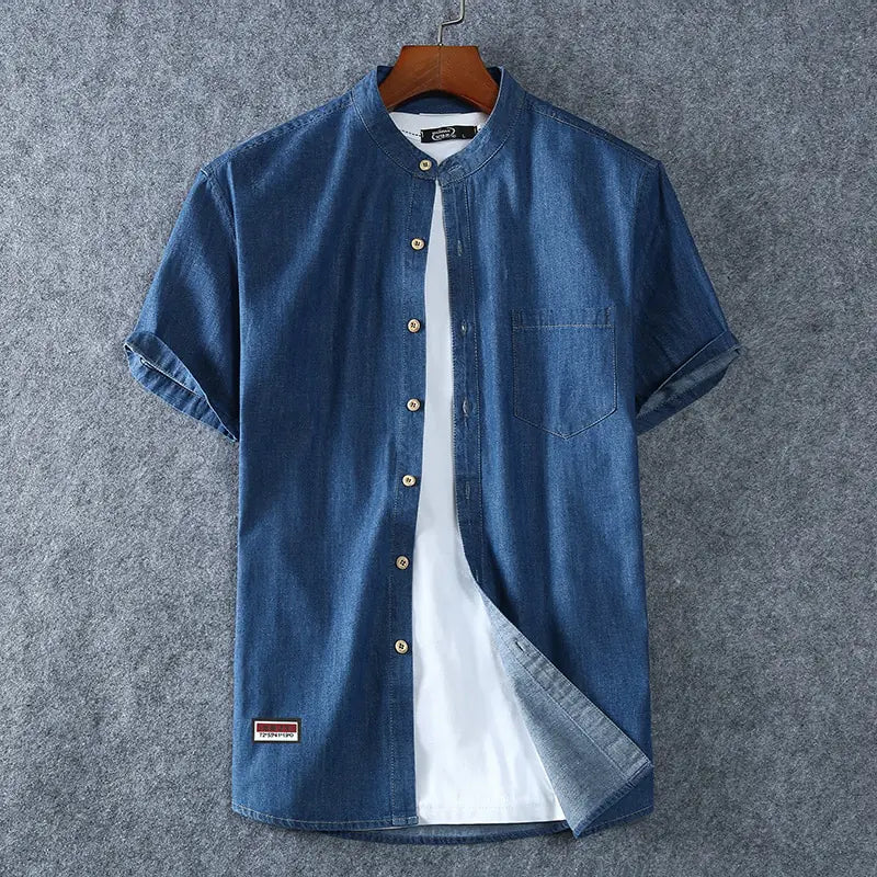 Plus Size Denim Shirt Men | ZanziZest