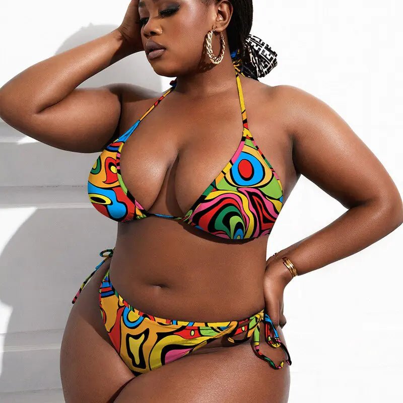 3 Piece Plus Size Swimsuit Set | ZanziZest