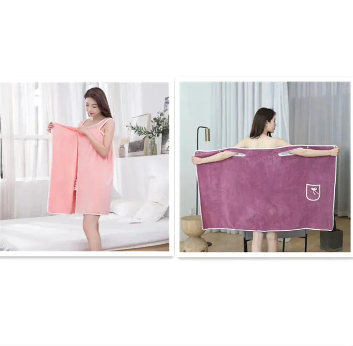 Coral Fleece Cotton Bath Skirt – Soft, Water-Absorbing, and Thickened | ZanziZest