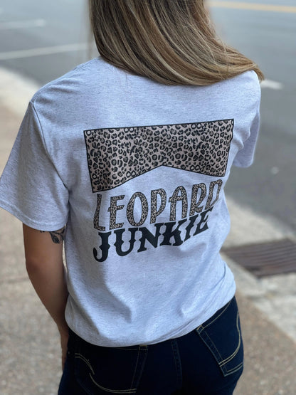 Leopard Junkie Pocket Tee | ZanziZest