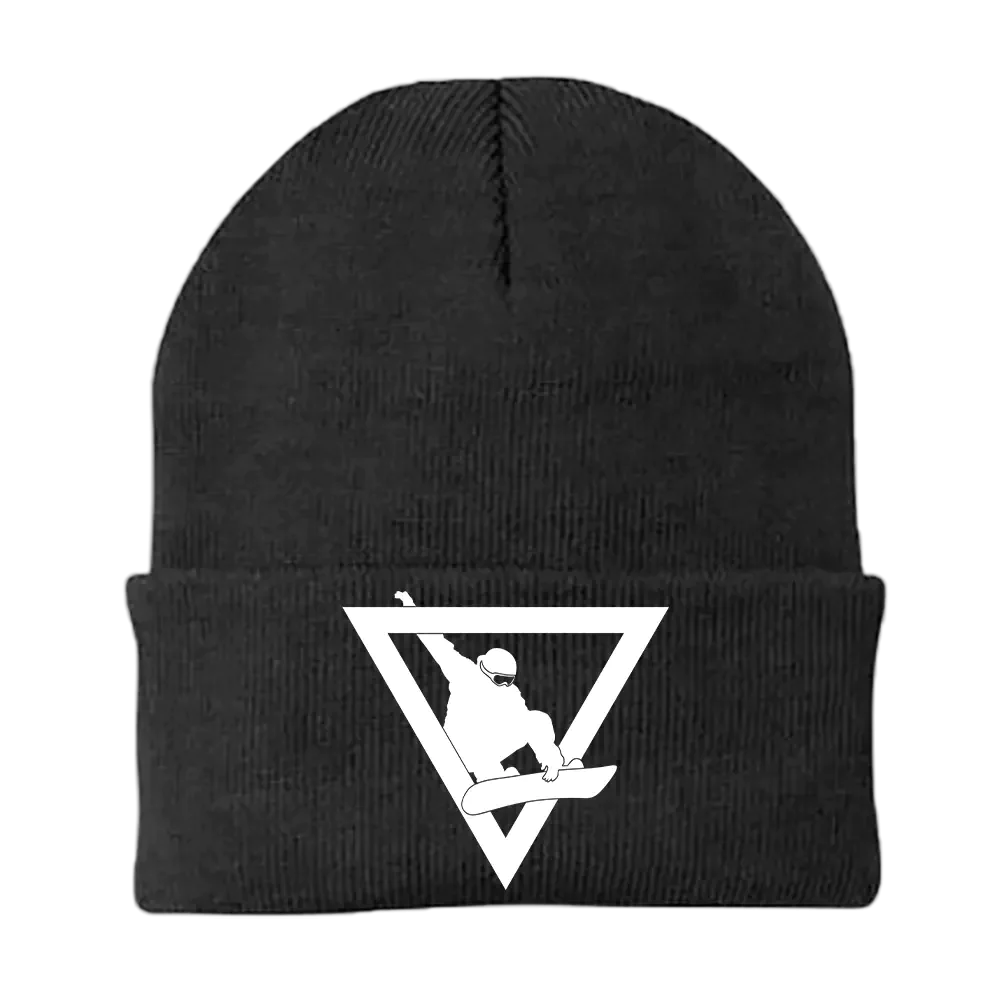 Never Underestimate An Old Snowboarder Embroidered Beanie | ZanziZest