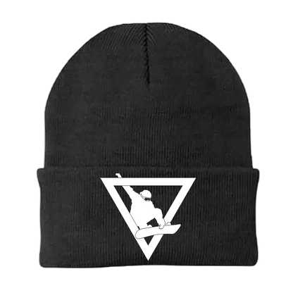 Never Underestimate An Old Snowboarder Embroidered Beanie | ZanziZest