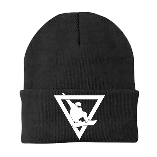 Never Underestimate An Old Snowboarder Embroidered Beanie | ZanziZest