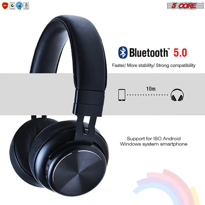 5Core Bluetooth Headphones Wireless Noise Cancelling Audifonos Inalambricos | ZanziZest