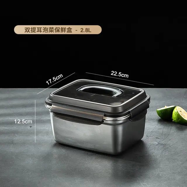 304 Stainless Steel Fresh-Keeping Box | ZanziZest