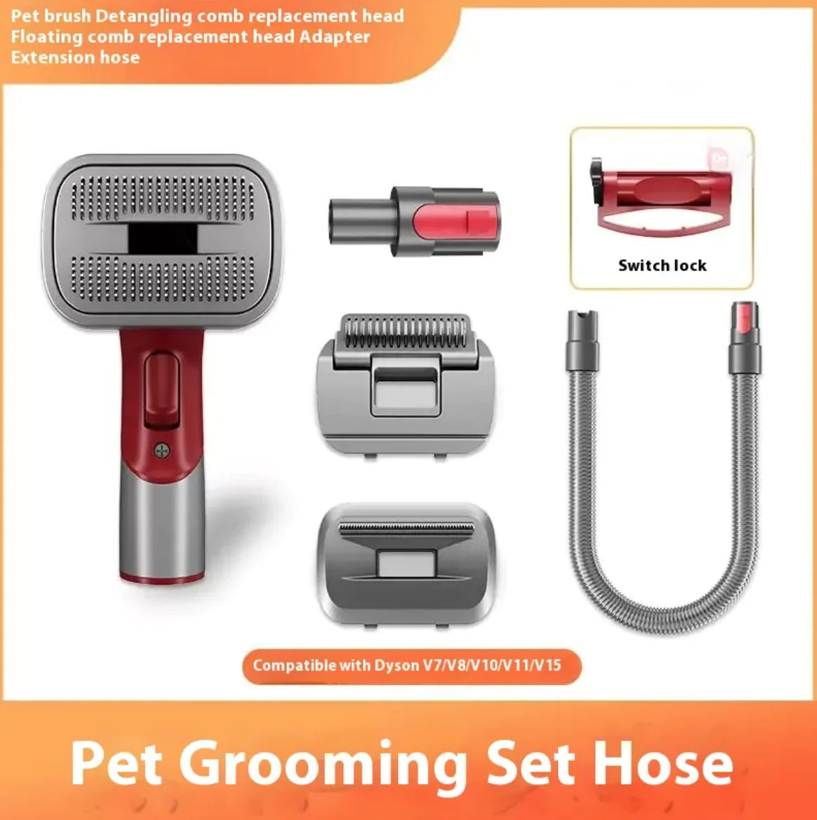 Full Series Pet Shaver Comb Suit with Hair Suction Head for Dogs and Cats | ZanziZest