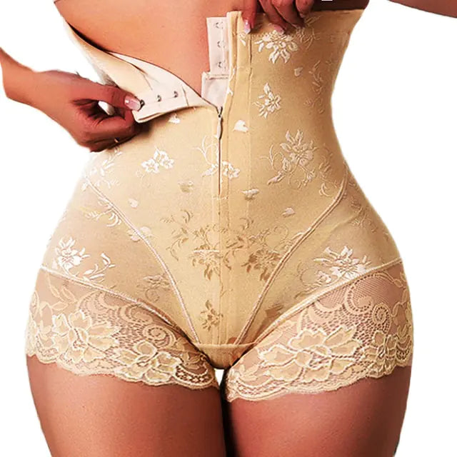 Sexy Lace Body Shaper with Zipper | ZanziZest