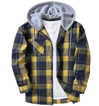 Plaid Hood Casual Shirt | ZanziZest