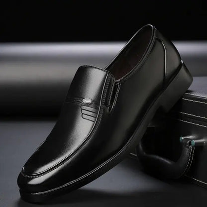 Men's Black Leather Formal Shoes | ZanziZest