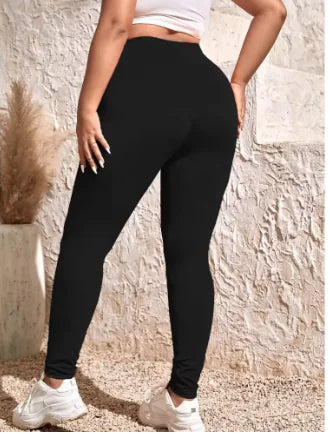 PlusFit High-Waist Stretch Leggings | ZanziZest