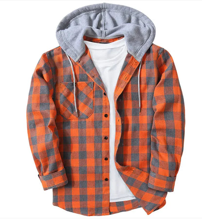 Plaid Hood Casual Shirt | ZanziZest