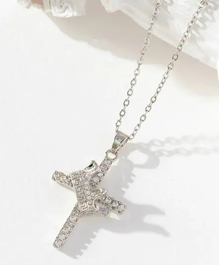 Crown Cross Pendant Necklace | ZanziZest