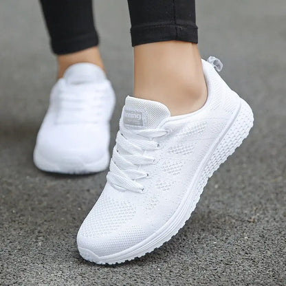 Womens Flats Sneakers Mesh Breathable | ZanziZest