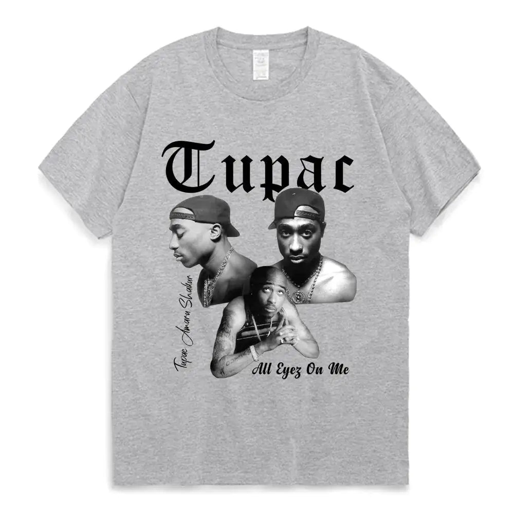 Graphic Cartoon Tupac Print T-shirt | ZanziZest