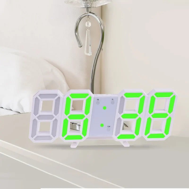 3D LED Digital Wall Clock Home Decor | ZanziZest