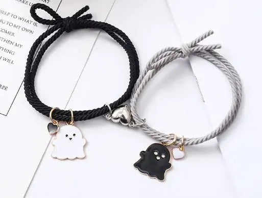 Ghost Emoji Couple Bracelet | ZanziZest