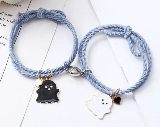 Ghost Emoji Couple Bracelet | ZanziZest