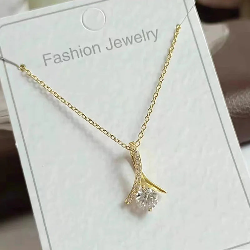 Soulmate Zircon Pendant Necklace | ZanziZest