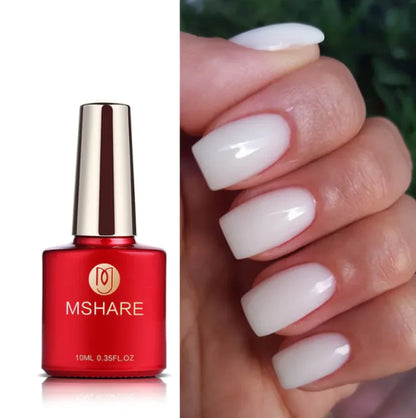 Milky White Nail Extension Gel | ZanziZest