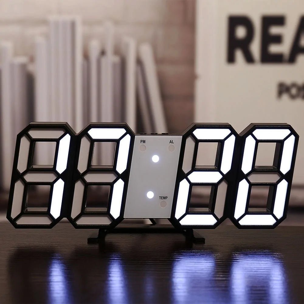 3D LED Digital Wall Clock Home Decor | ZanziZest