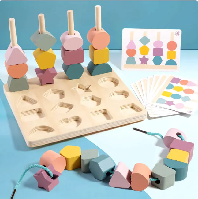 Shape Stacking Matching Board | ZanziZest