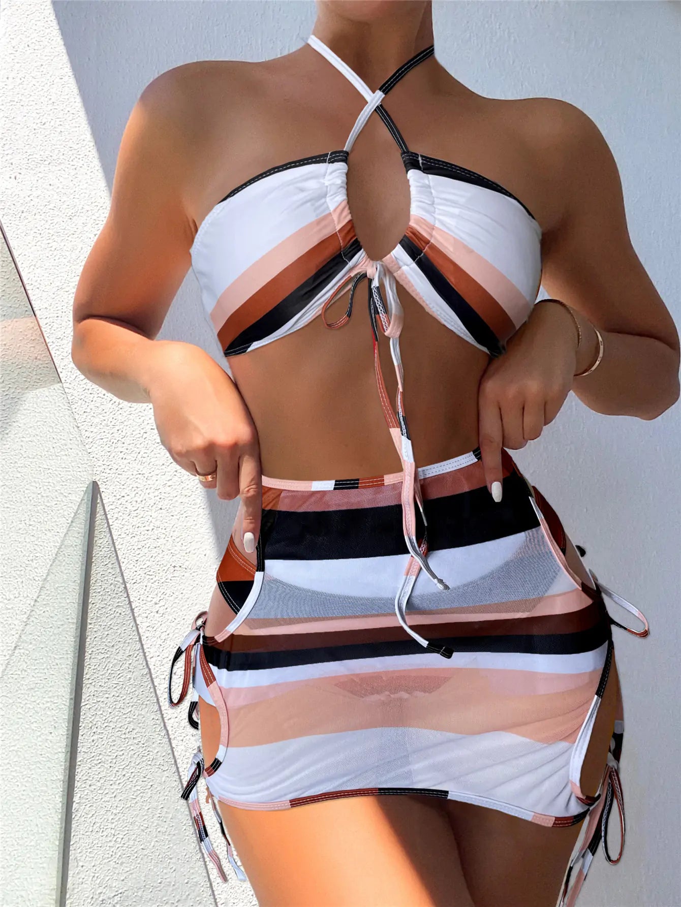 Striped String Swimsuit | ZanziZest