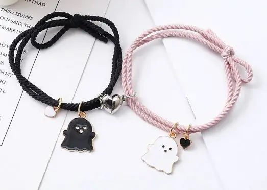 Ghost Emoji Couple Bracelet | ZanziZest