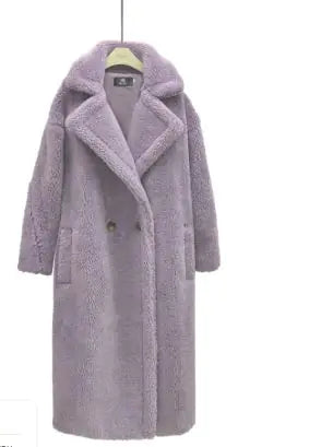 Long Winter Cashmere Lamb Winter Coat | ZanziZest