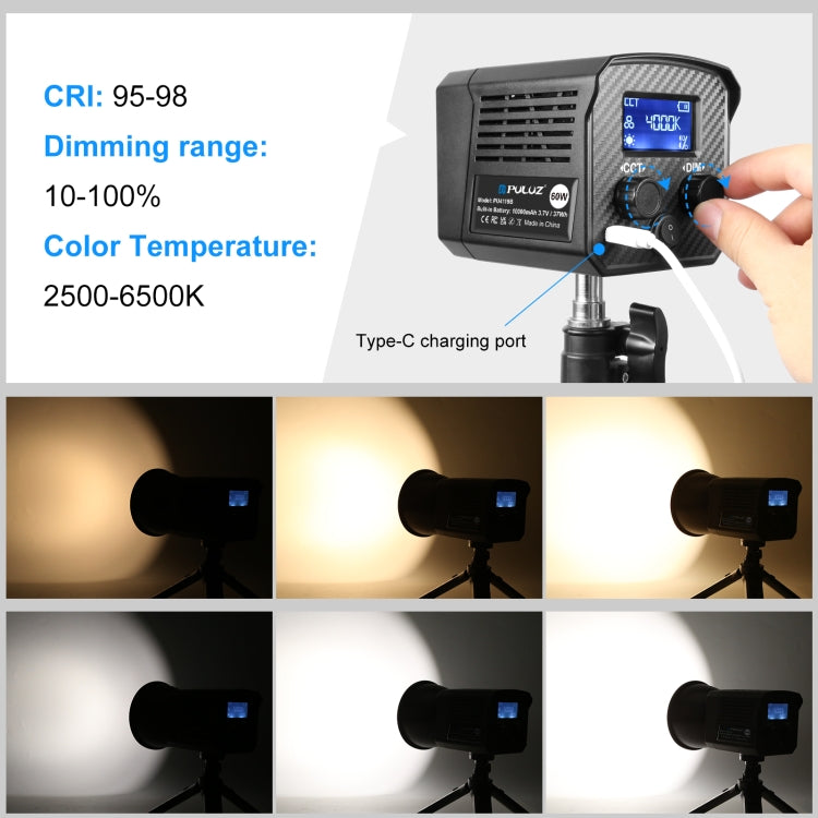 PULUZ 60W Studio Video Light | ZanziZest