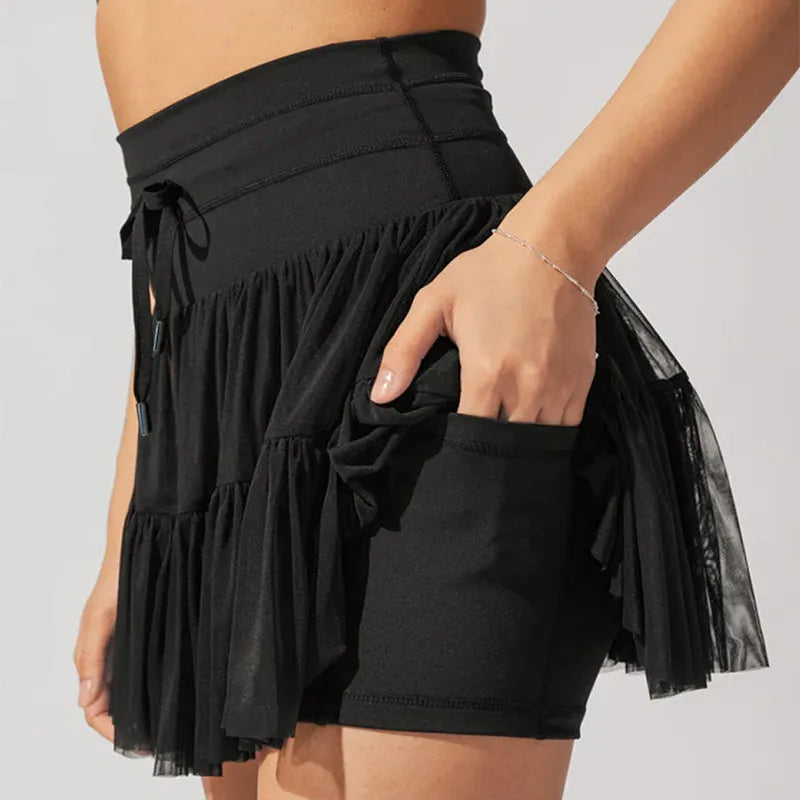 High Waist Lace Skorts | ZanziZest