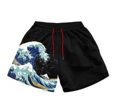 Anime Print Men's Beach Shorts | ZanziZest