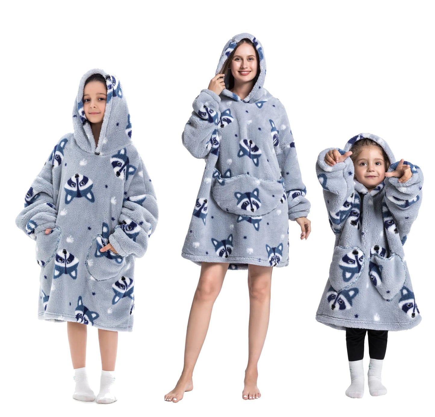 Plush Oversized Velveteen Blanket Hoodie | ZanziZest