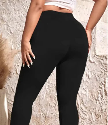 PlusFit High-Waist Stretch Leggings | ZanziZest