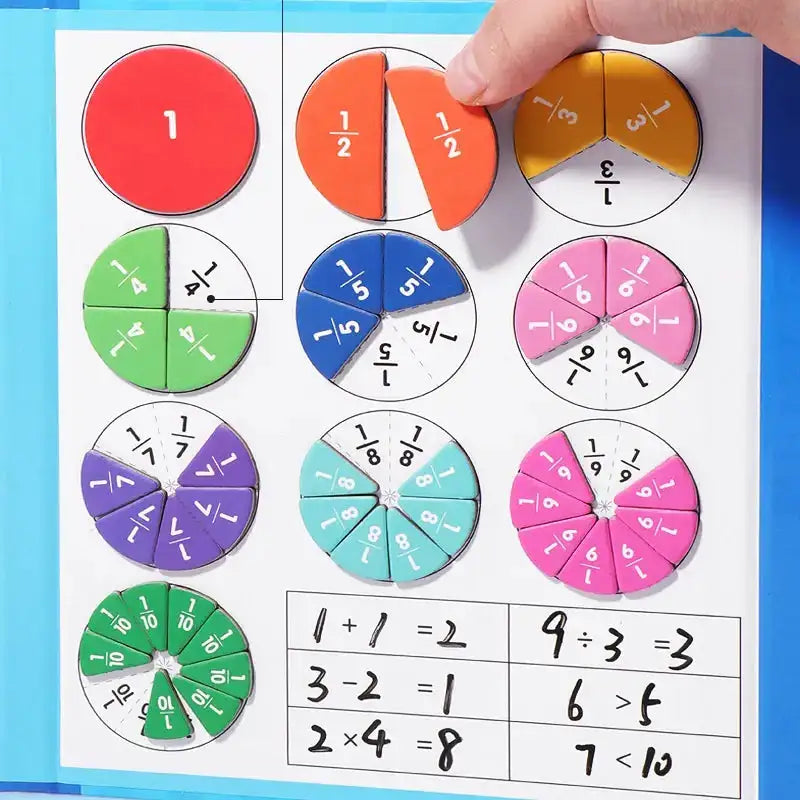 Children's Magnetic Fraction Book | ZanziZest