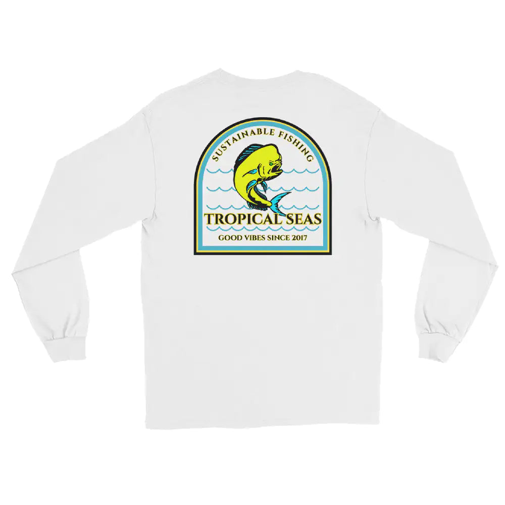 Men's Sustainable Fishing Mahi Mahi Long Sleeve Shirt | ZanziZest