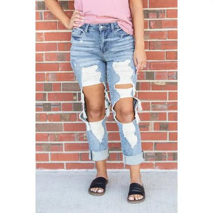 Straight Shooter Ripped Jeans | ZanziZest