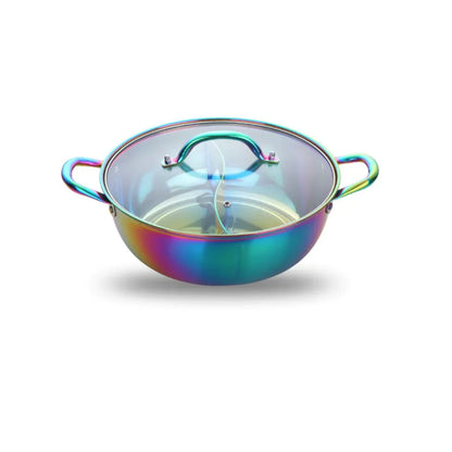 Titanium Plated Stainless Steel Dual Section Hot Pot | ZanziZest