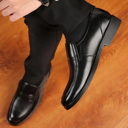 Men's Black Leather Formal Shoes | ZanziZest