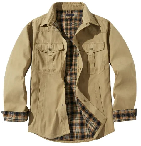 Plaid Flannel Casual Jacket | ZanziZest