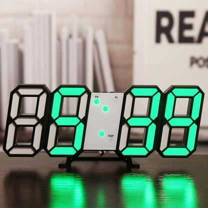 3D LED Digital Wall Clock Home Decor | ZanziZest