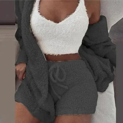 Fluffy Pajamas Women Casual Sleepwear | ZanziZest