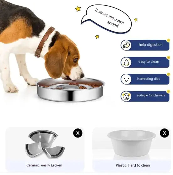 Pet Slow Feeding Bowl | ZanziZest