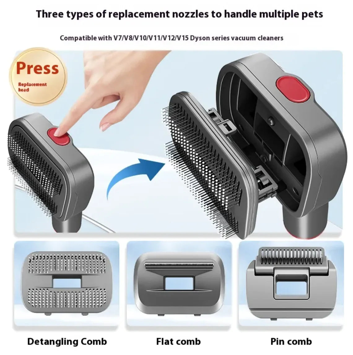 Full Series Pet Shaver Comb Suit with Hair Suction Head for Dogs and Cats | ZanziZest