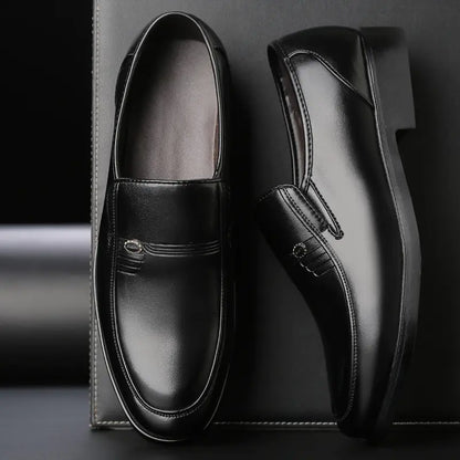 Men's Black Leather Formal Shoes | ZanziZest